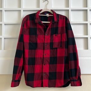Buffalo checked casual dress shirt size large